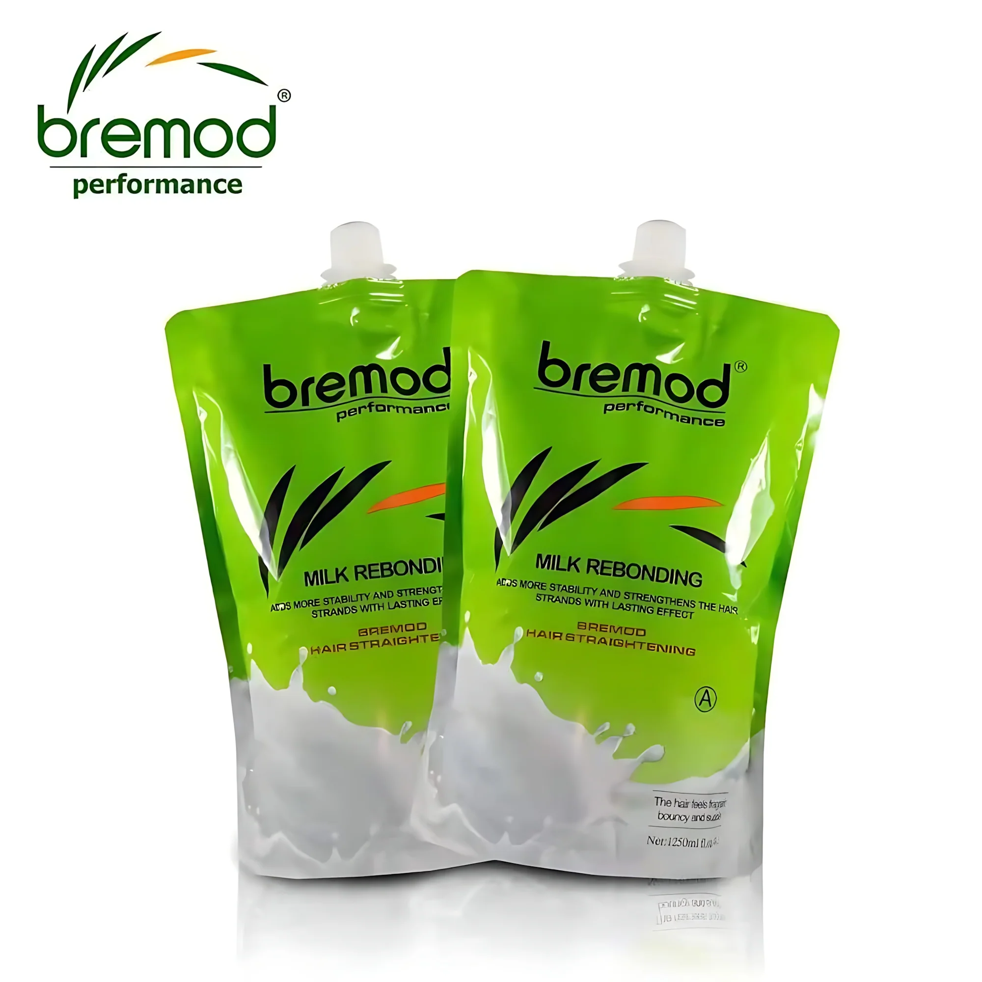 Bremod Milk Rebonding Set (A + B) – Professional Hair Straightening & Nourishing Treatment – 1250ml + 1250ml - Image 3