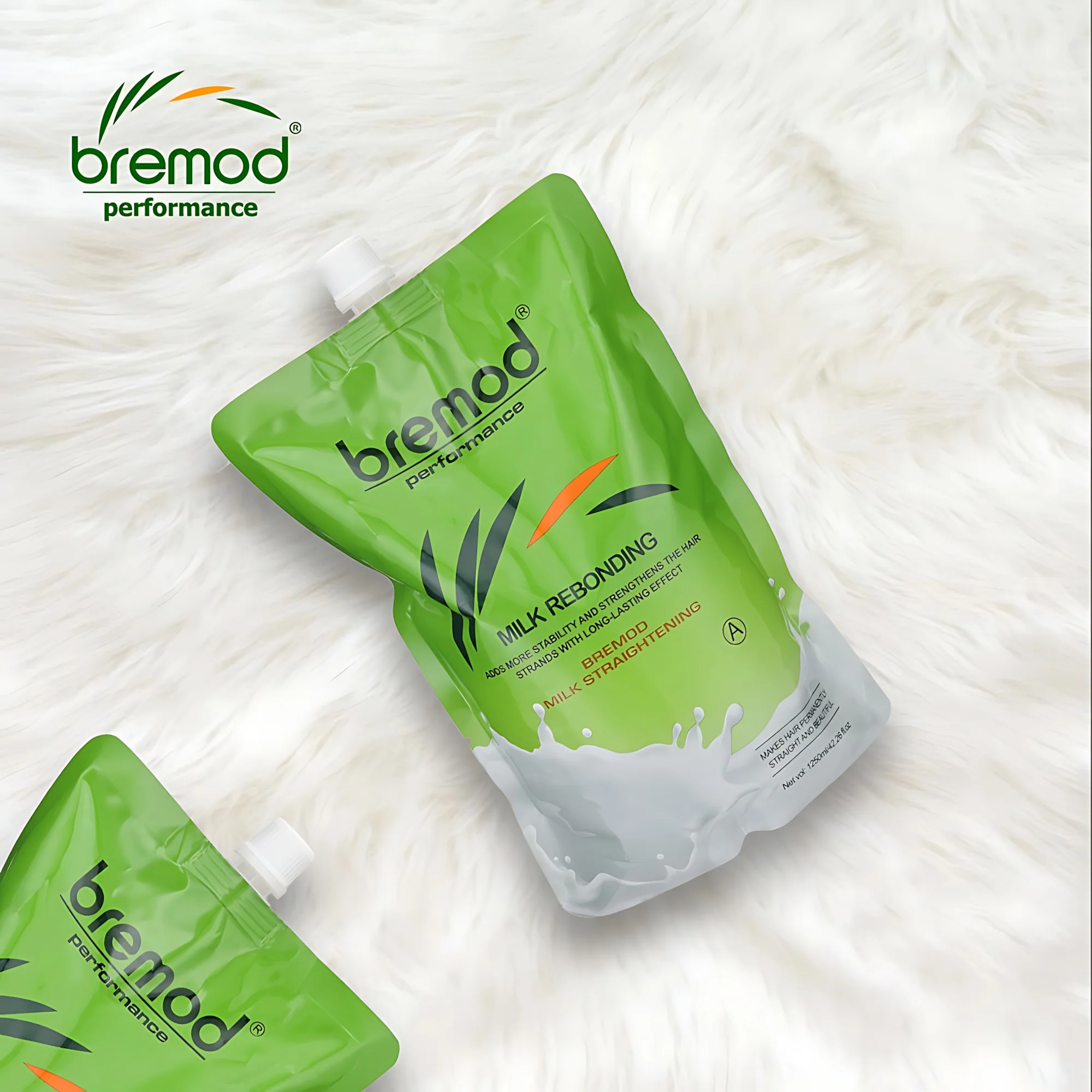 Bremod Milk Rebonding Set (A + B) – Professional Hair Straightening & Nourishing Treatment – 1250ml + 1250ml - Image 6