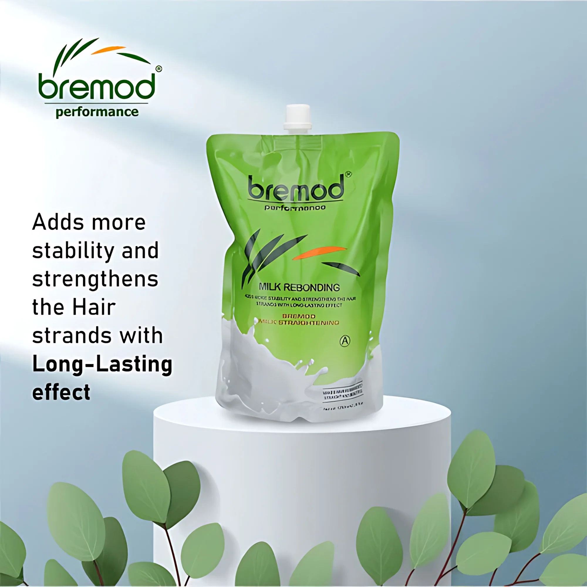 Bremod Milk Rebonding Set (A + B) – Professional Hair Straightening & Nourishing Treatment – 1250ml + 1250ml - Image 8