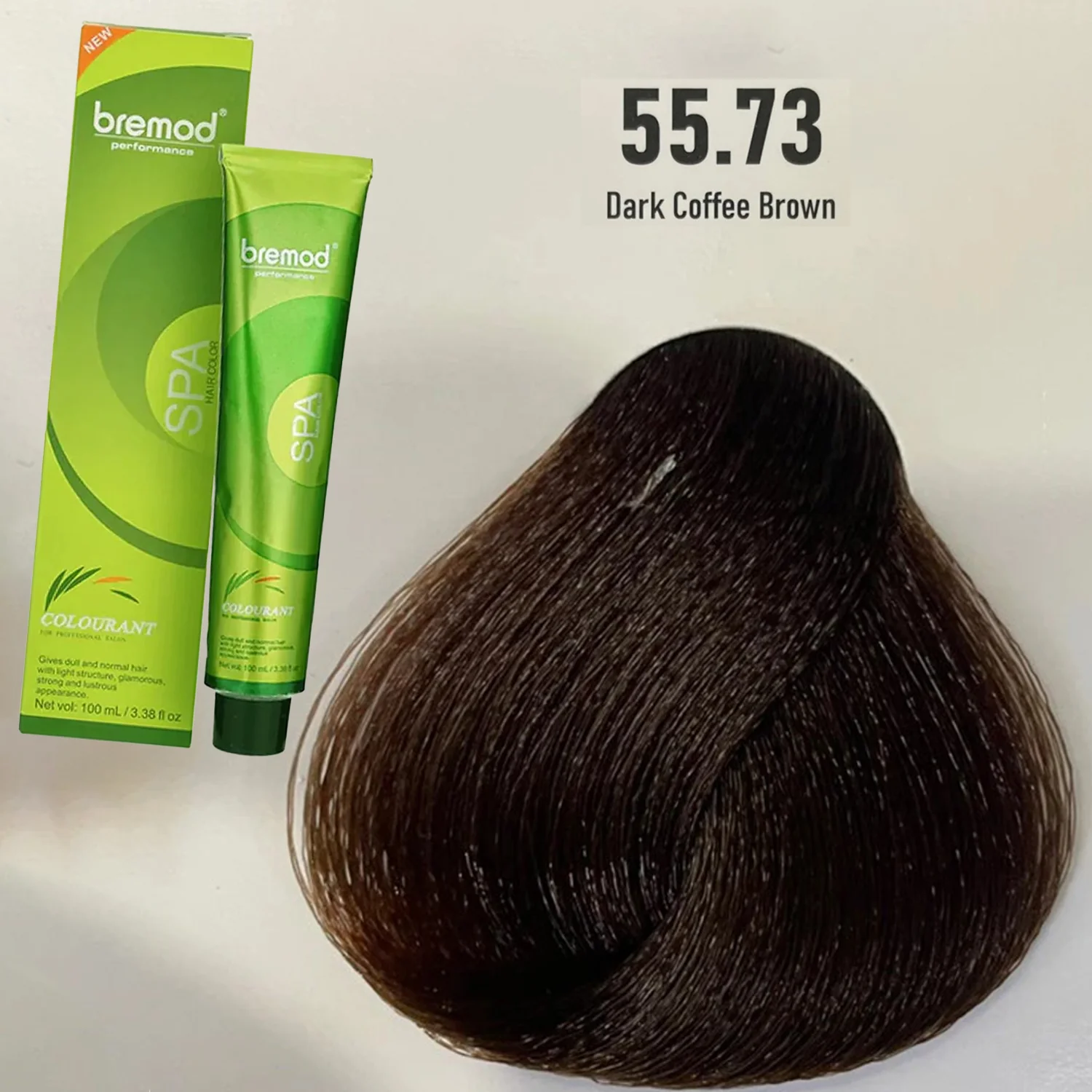 Bremod Performance 55.73 Dark Coffee Brown SPA Hair Color - 100ml (with Oxidizer) - Image 2