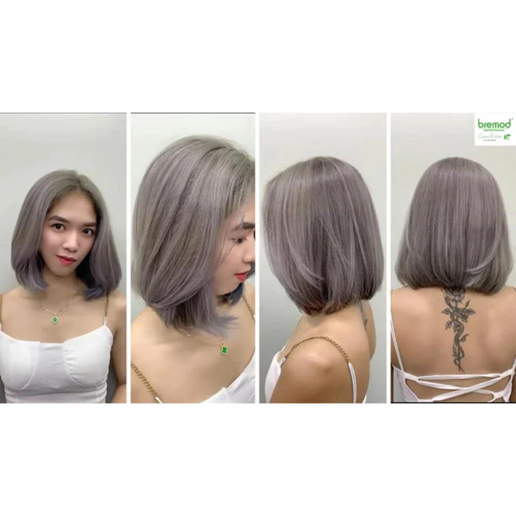 Bremod Premium Series Cocoa Butter 8.17 Milk Tea Ash Hair Color – 100ml - Image 2