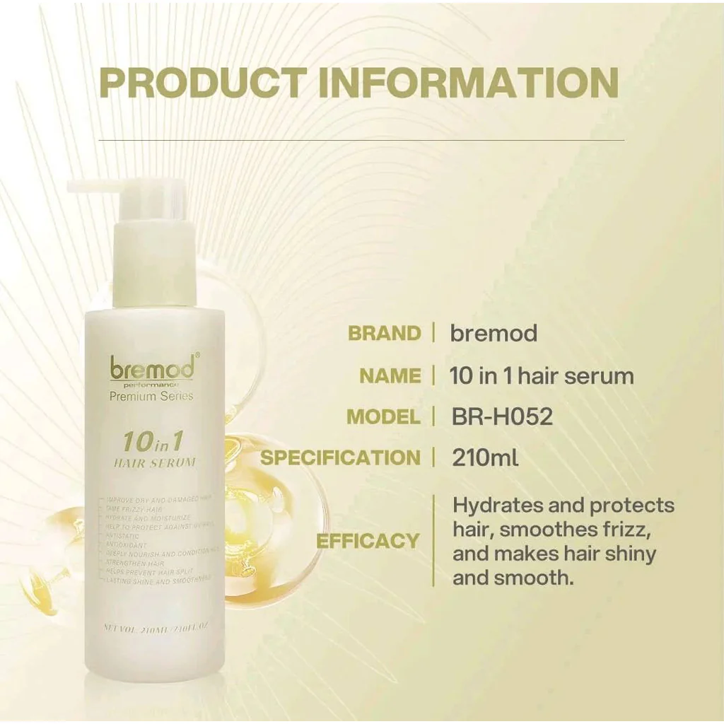 Bremod Performance Premium Series 10 in 1 Hair Cream Serum – 210ml - Image 7