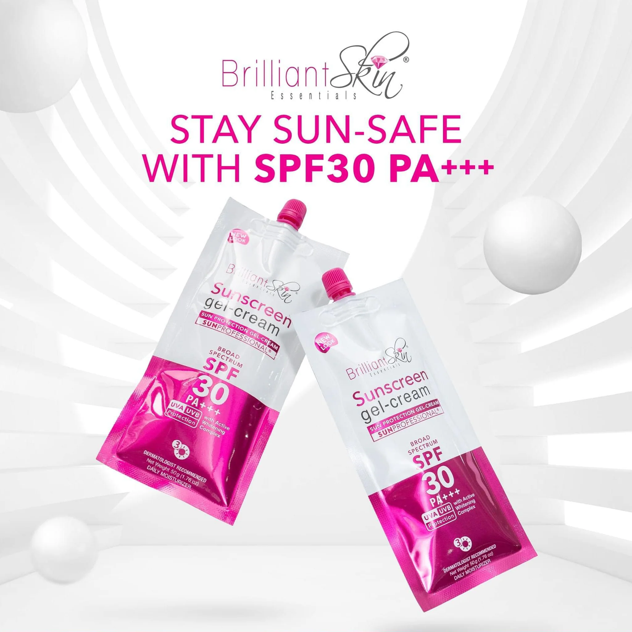 Brilliant Skin Sunscreen Gel-Cream Spf30 PA+++ - 50g - Image 4