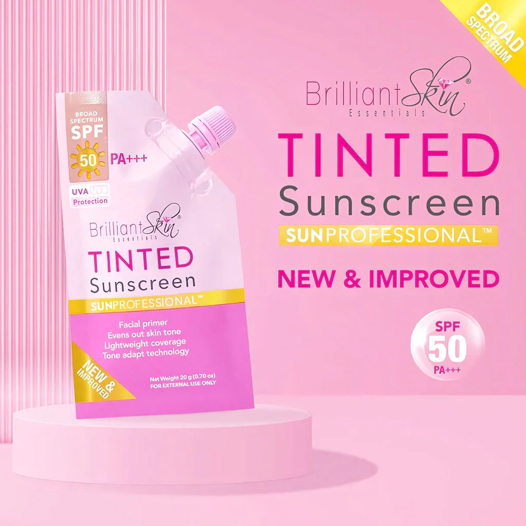 Brilliant Skin Tinted Sunscreen SPF50 PA++++ Facial Primer Gel Cream – 20g - Image 3