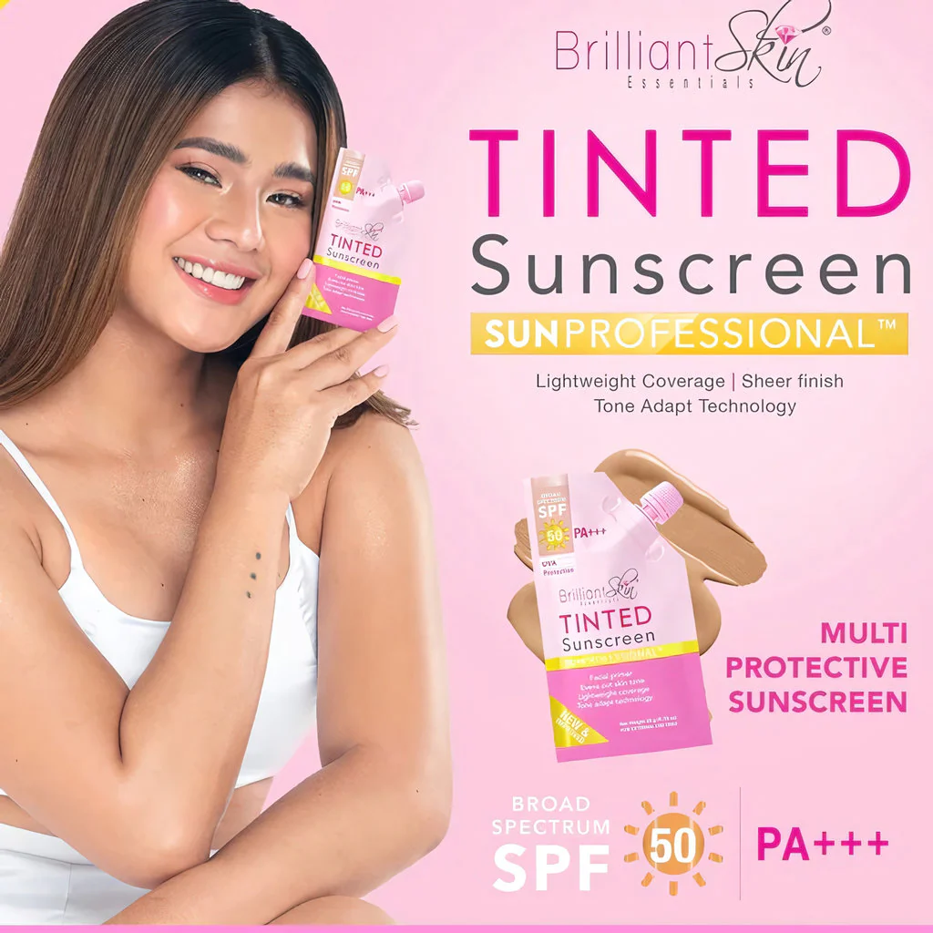 Brilliant Skin Tinted Sunscreen SPF50 PA++++ Facial Primer Gel Cream – 20g - Image 6