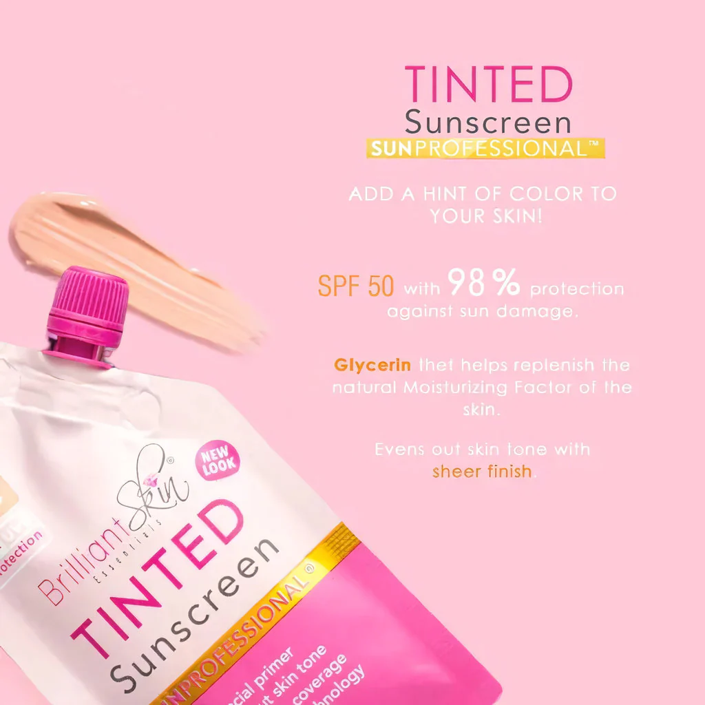 Brilliant Skin Tinted Sunscreen SPF50 PA++++ Facial Primer Gel Cream – 20g - Image 9