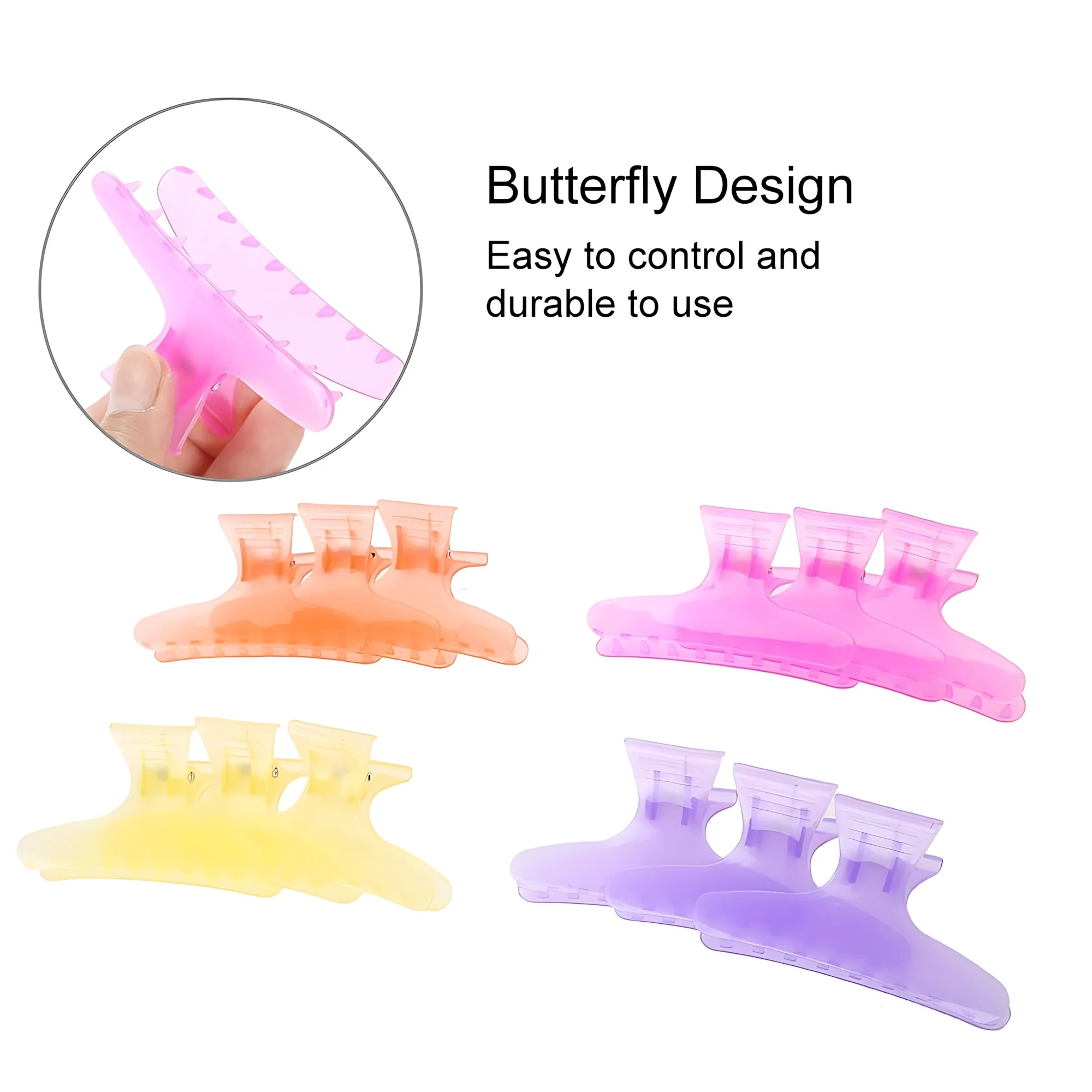 Butterfly Holding Hair Clips – Strong Grip & Vibrant Colors (12pcs Set) - Image 8