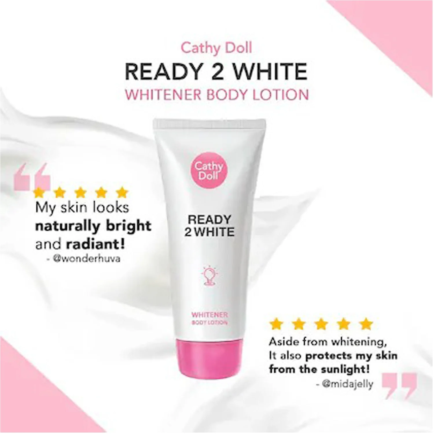 Cathy Doll Ready 2 White Whitener Body Lotion โ 150 ml - Image 4