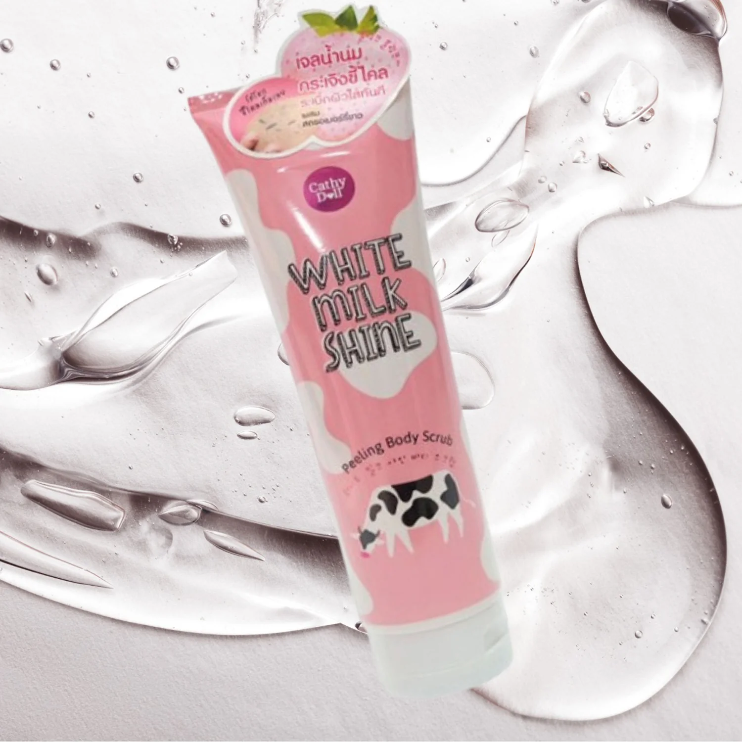 Cathy Doll White Milk Shine Peeling Body Scrub - 320ml - Image 4