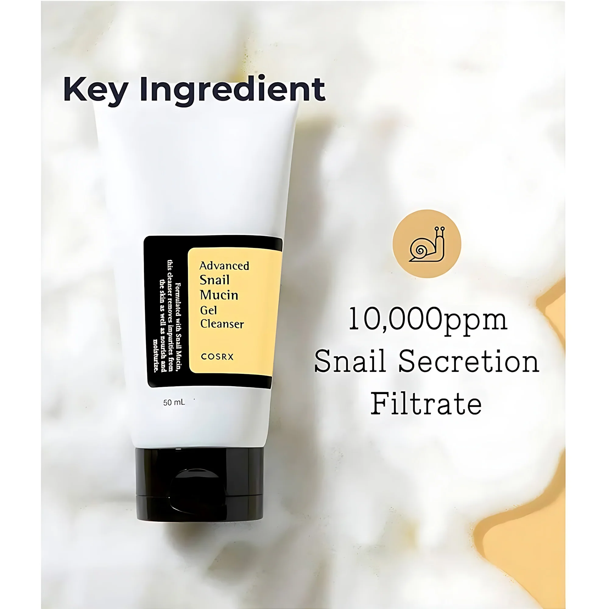 COSRX Advanced Snail Mucin Gel Cleanser - 50ml - Image 5