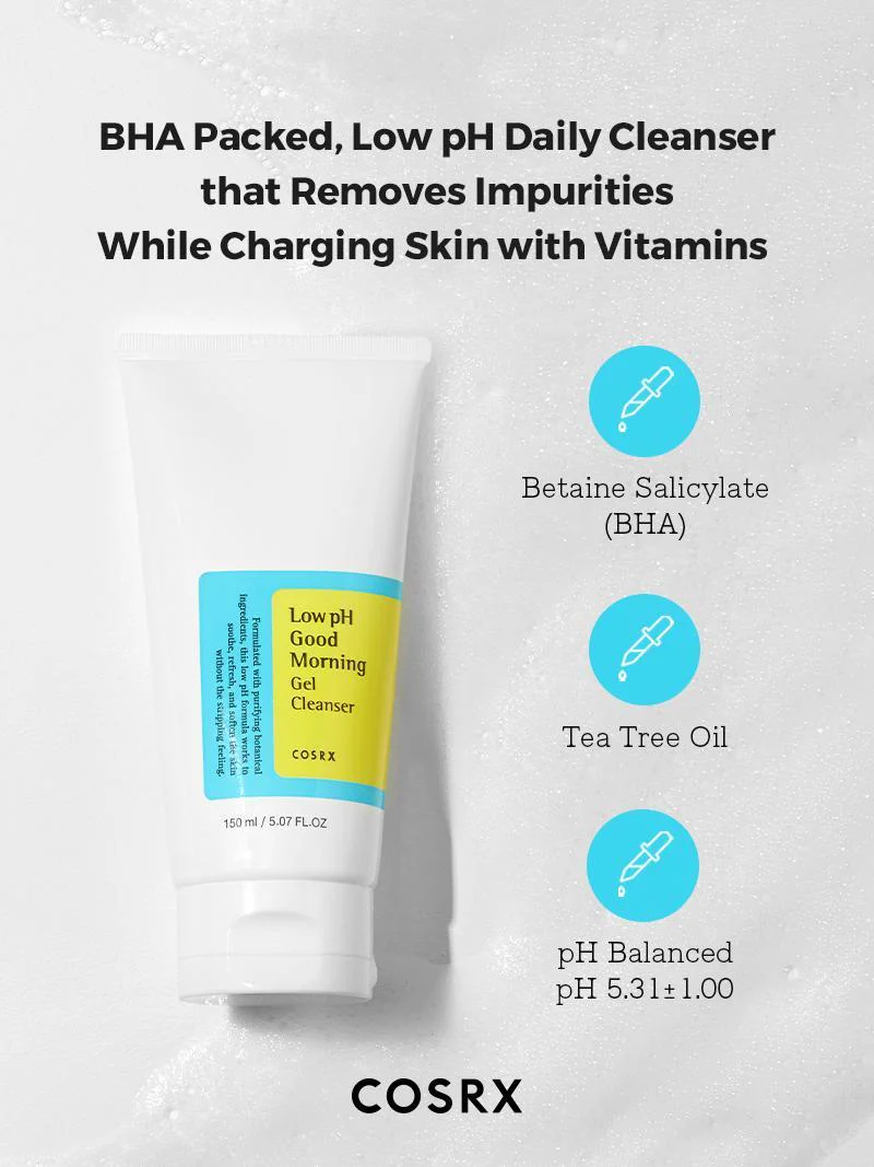 COSRX Low pH Good Morning Gel Cleanser - 150ml - Image 4