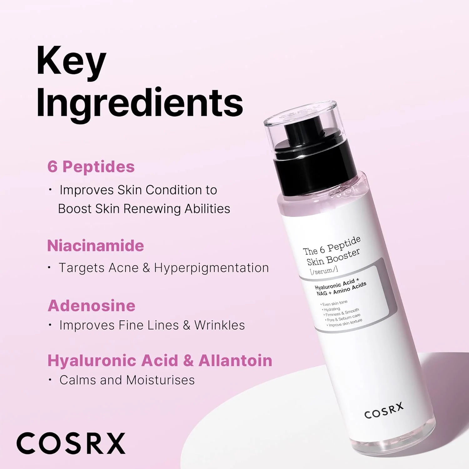 COSRX The 6 Peptide Skin Booster Serum - 150ml - Image 4