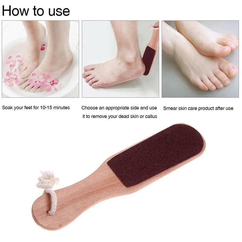 Double-Sided Wooden Foot File – Dead Skin & Callus Remover - Image 2