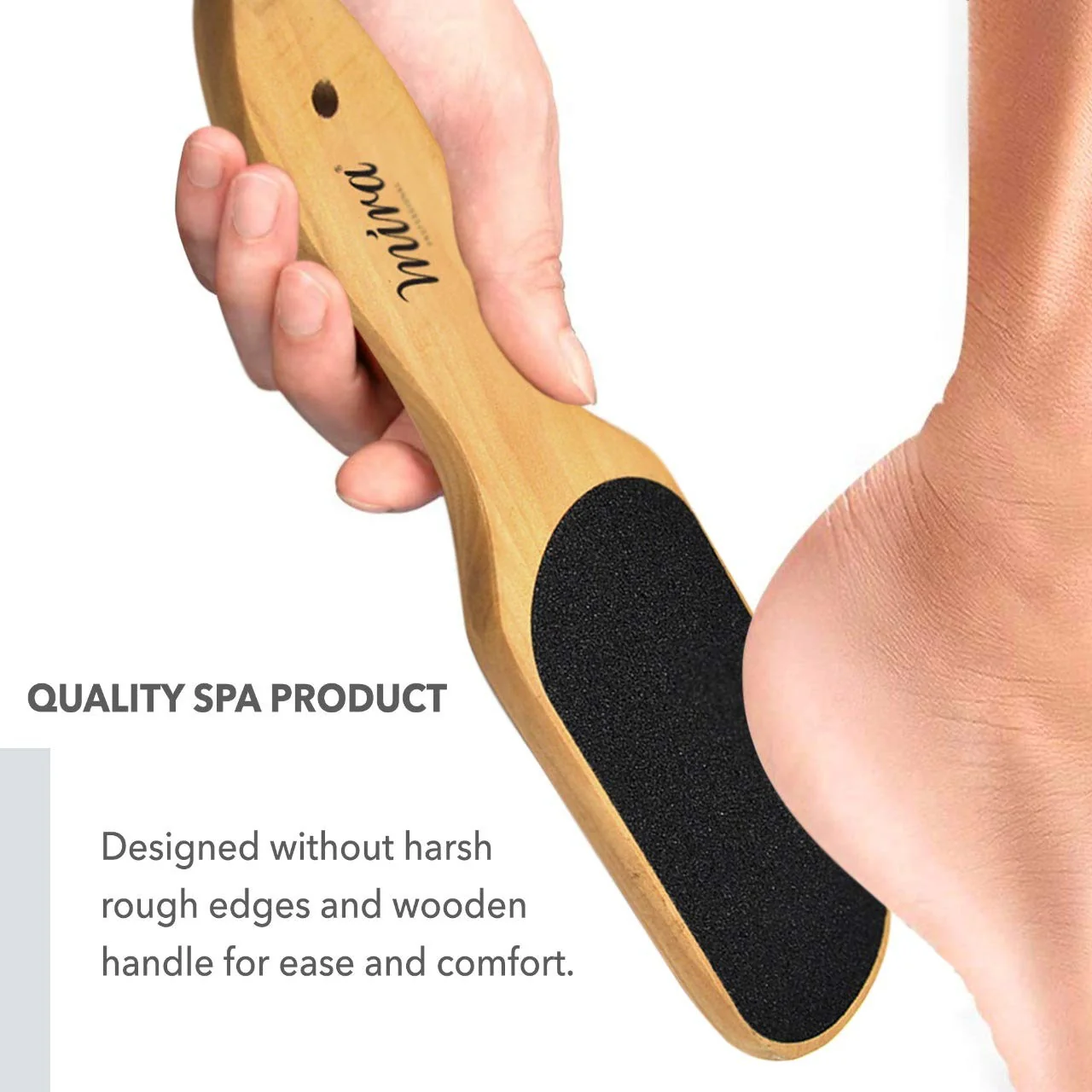 Double-Sided Wooden Foot File – Dead Skin & Callus Remover - Image 3