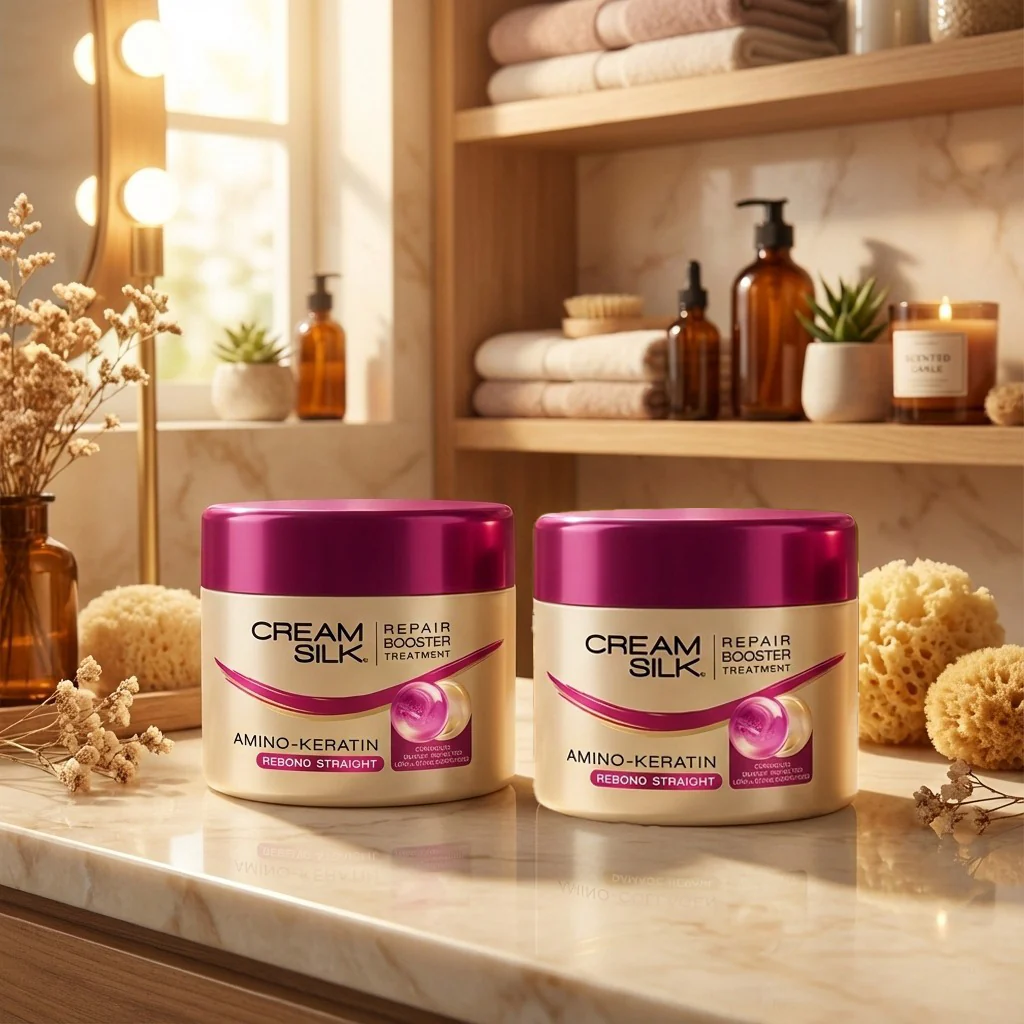Cream Silk Amino-Keratin Repair Booster Treatment – 500ml - Image 3