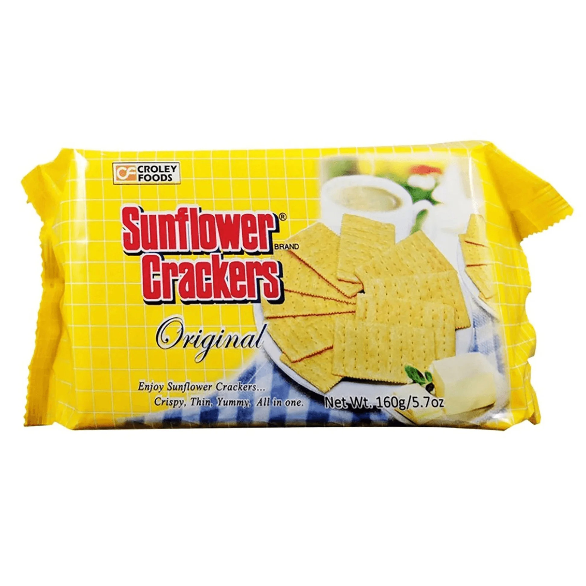 Croley Food Sunflower Crackers Original Pack 160gm
