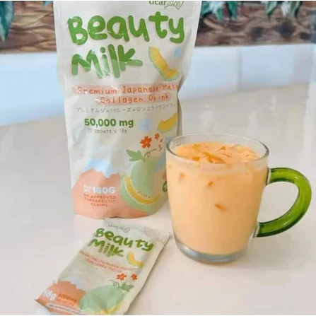 Dear Face Beauty Milk Premium Japanese Banana Probiotic + Collagen Drink 180g - Image 3