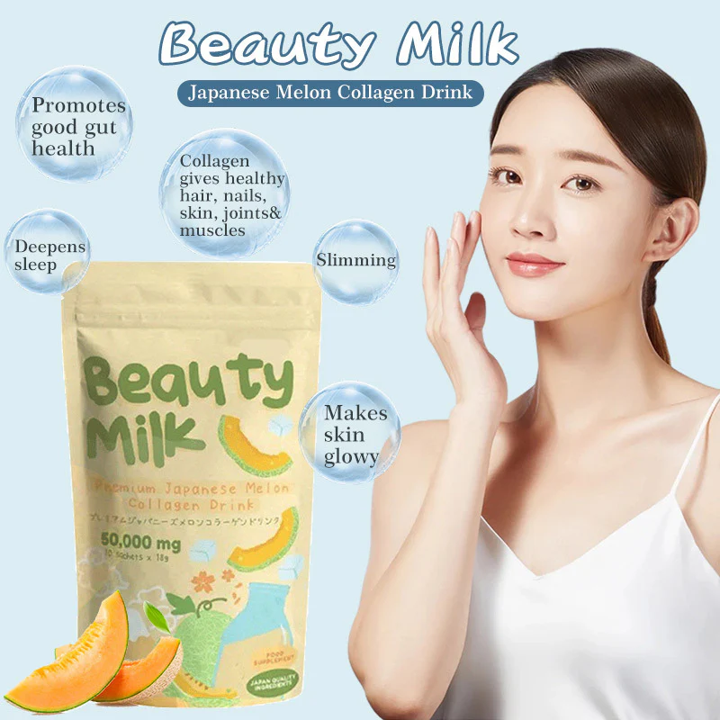 Dear Face Beauty Milk Premium Japanese Melon + Collagen Drink 180g - Image 4