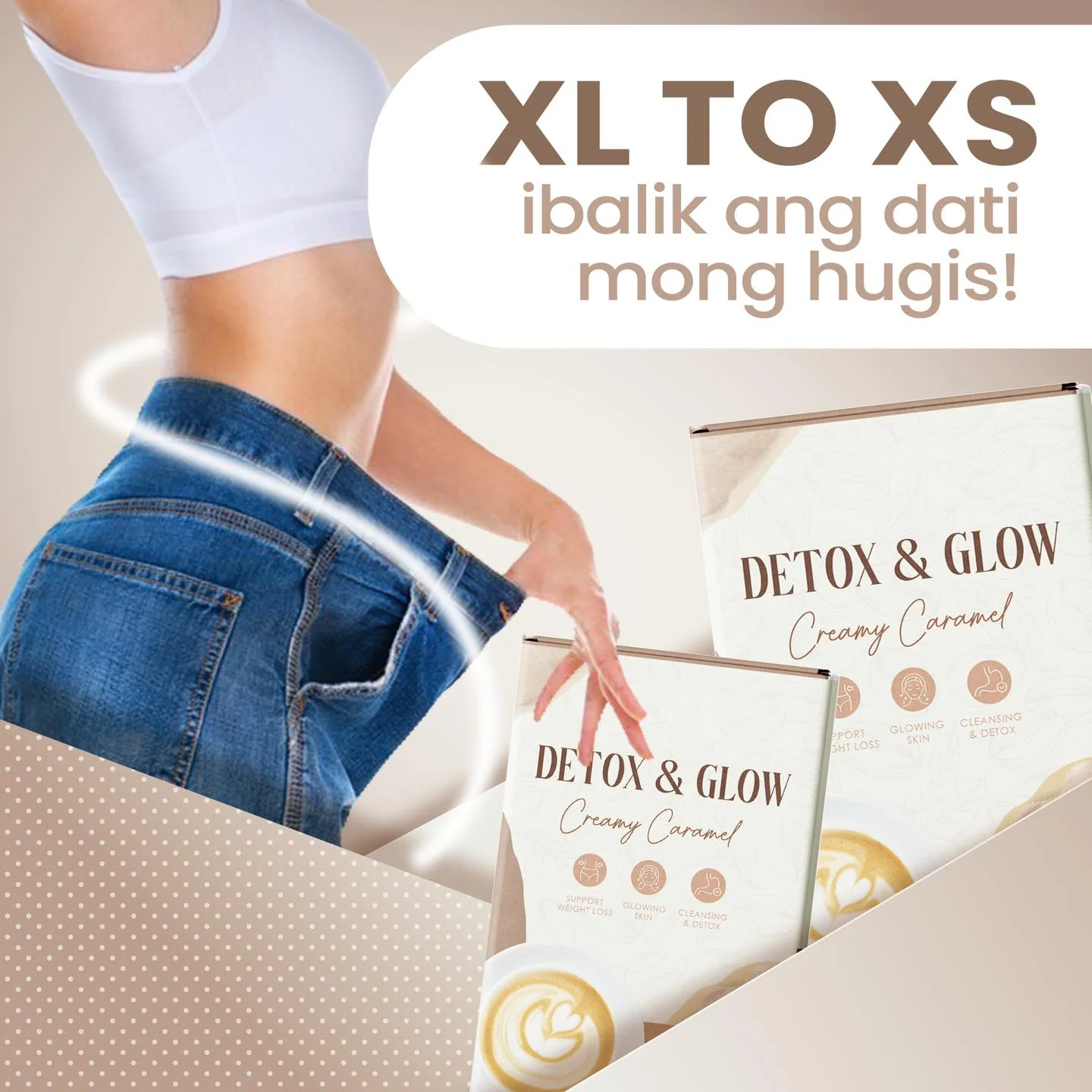 Detox & Glow Creamy Caramel Premium Blend - 210g - Image 4