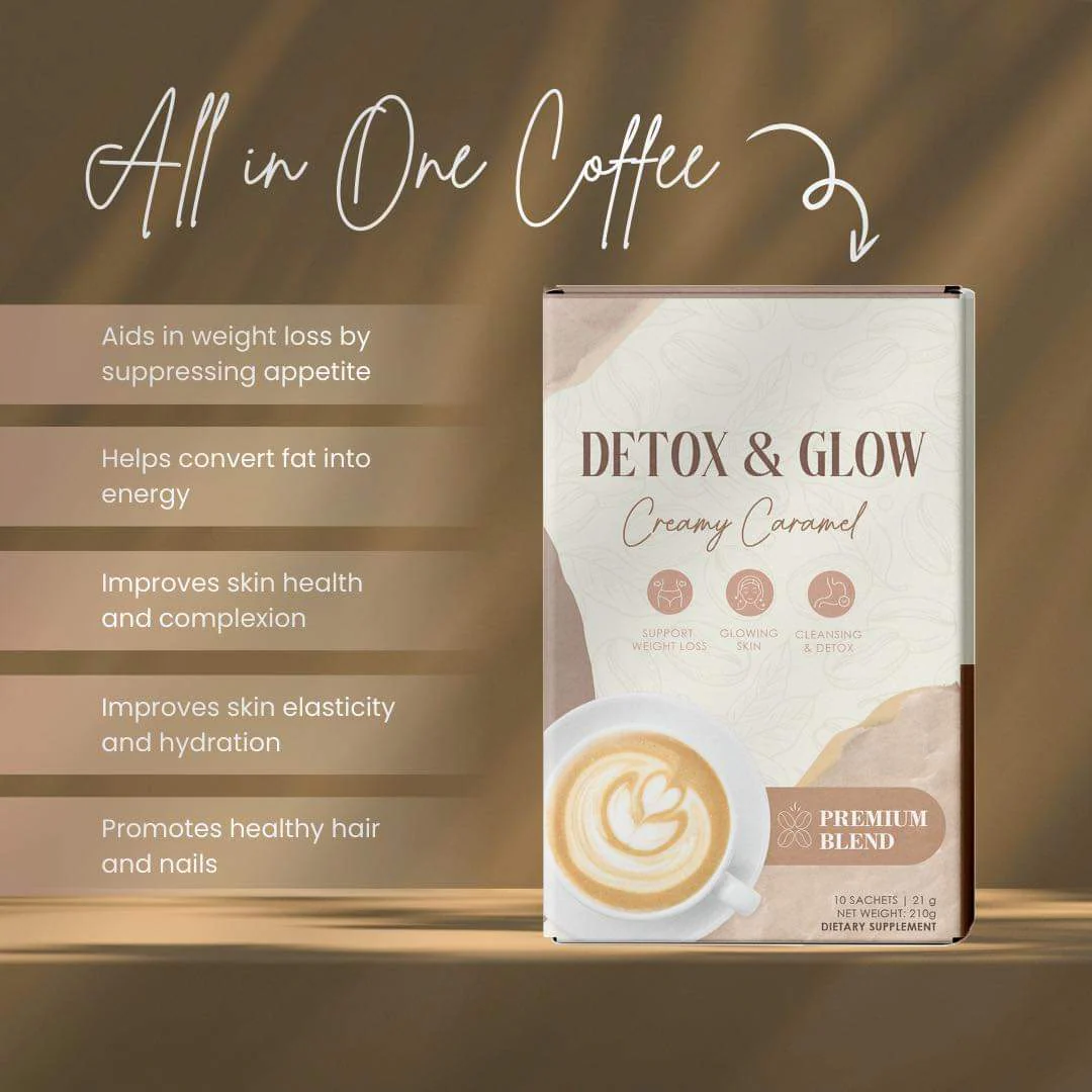Detox & Glow Creamy Caramel Premium Blend - 210g - Image 5