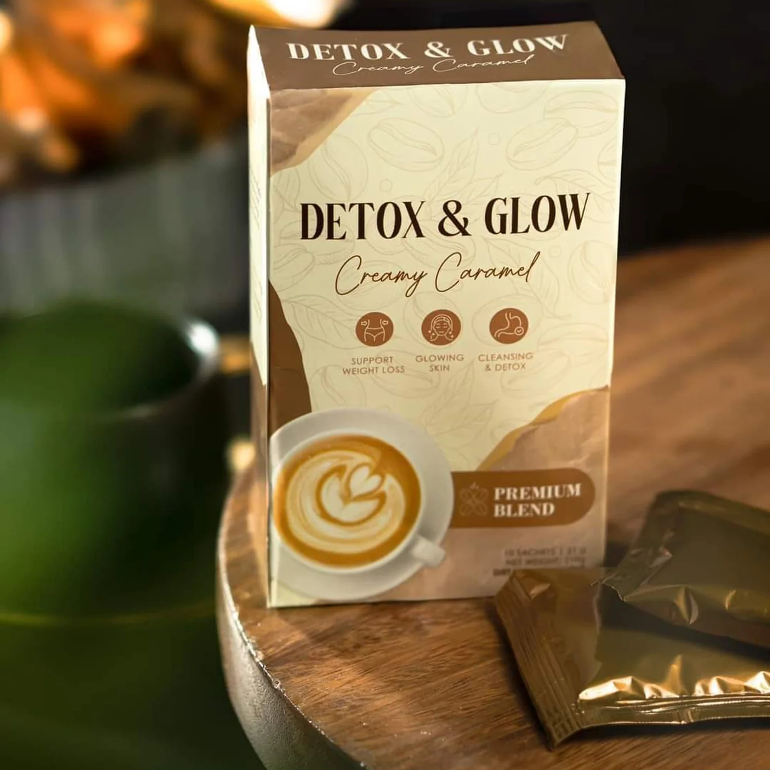 Detox & Glow Creamy Caramel Premium Blend - 210g - Image 6