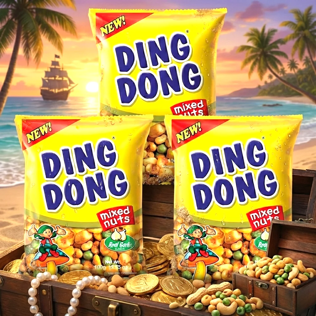 Ding Dong Real Garlic Super Mixed Nuts – 100g | 3pcs Combo - Image 3