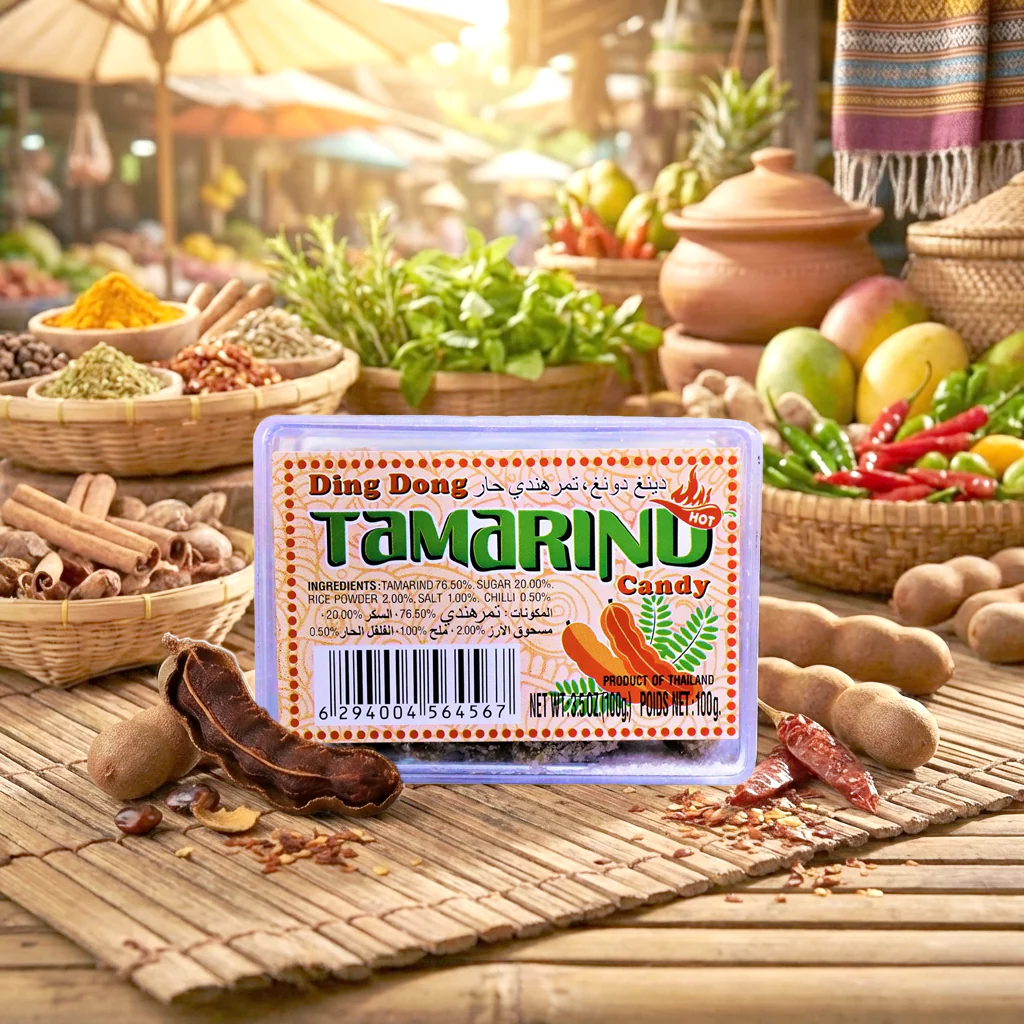 Ding Dong Tamarind Candy  HOT – 100g (5 Pcs Combo) - Image 4