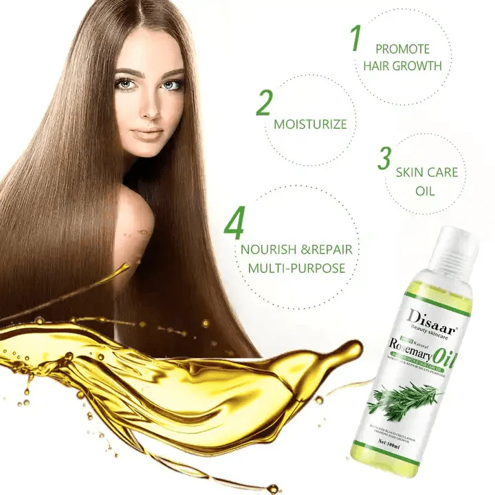 Disaar 100% Natural Rosemary Hair Growth & Skin Care Oil - 100ml - Image 4