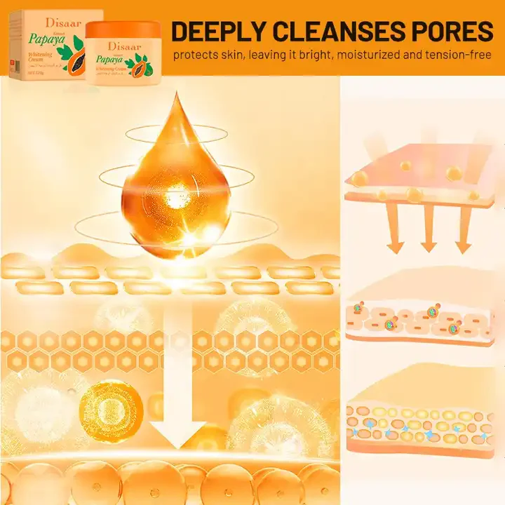 Disaar Papaya Extract Whitening Cream - 120g - Image 5