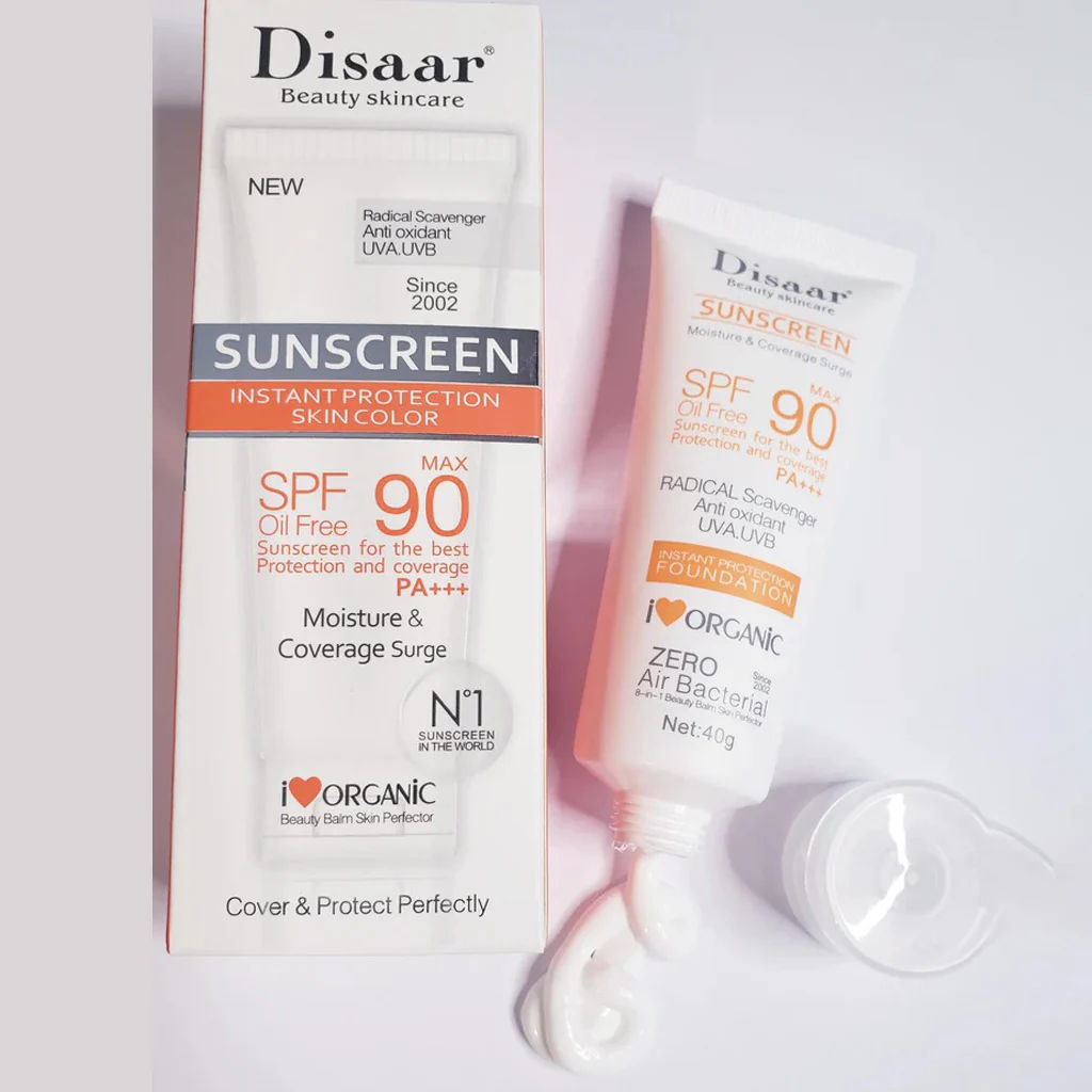 Disaar SPF90 PA+++ Non-Greasy Antioxidant Sunscreen – 40g - Image 9