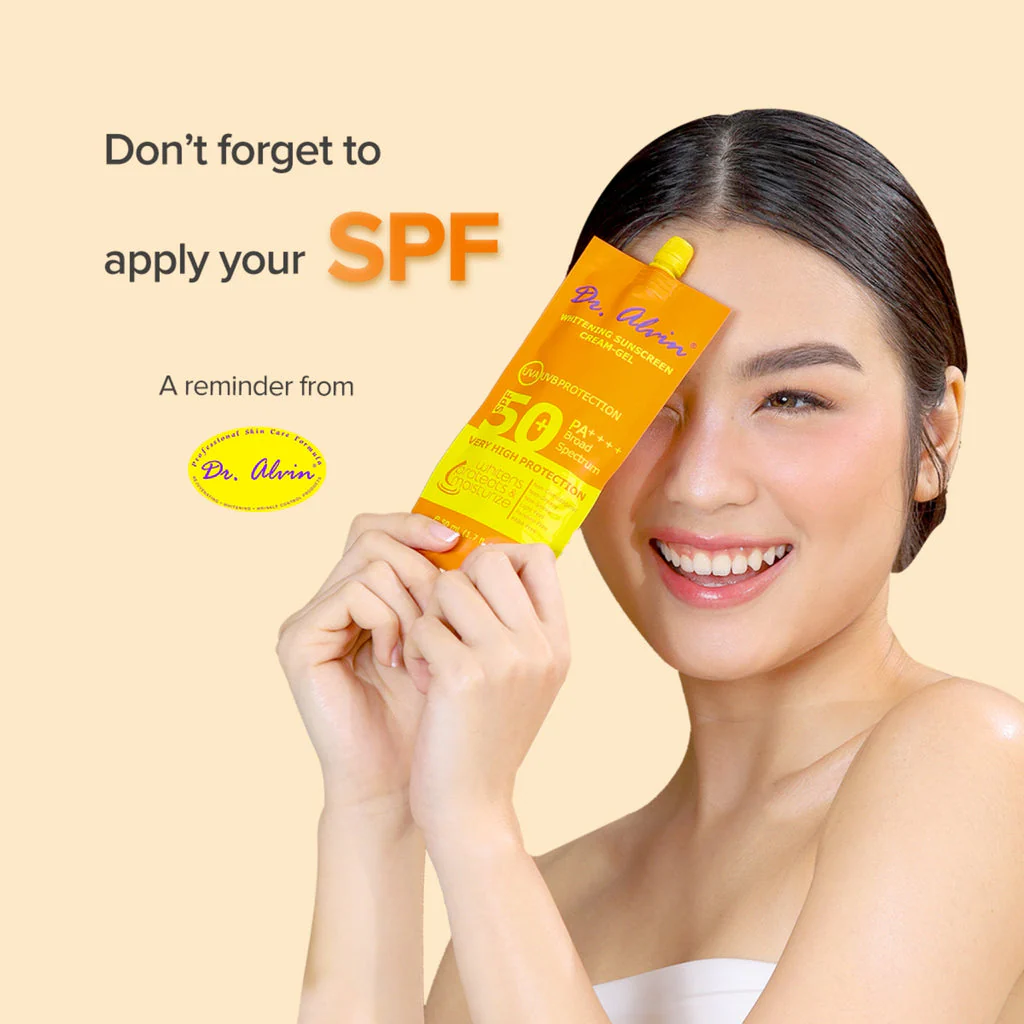 Dr. Alwin Whitening Sunscreen Cream Gel SPF 50+  50ml - Image 3