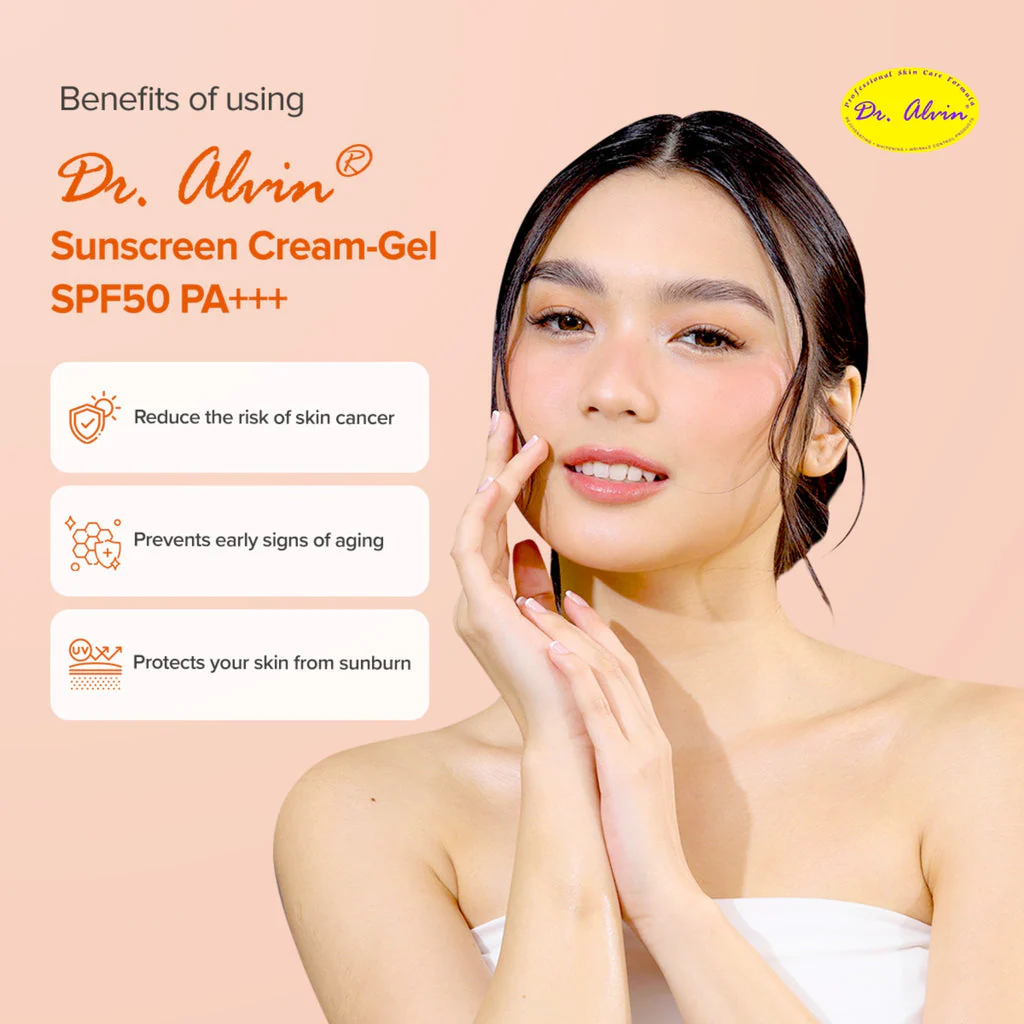 Dr. Alwin Whitening Sunscreen Cream Gel SPF 50+  50ml - Image 4