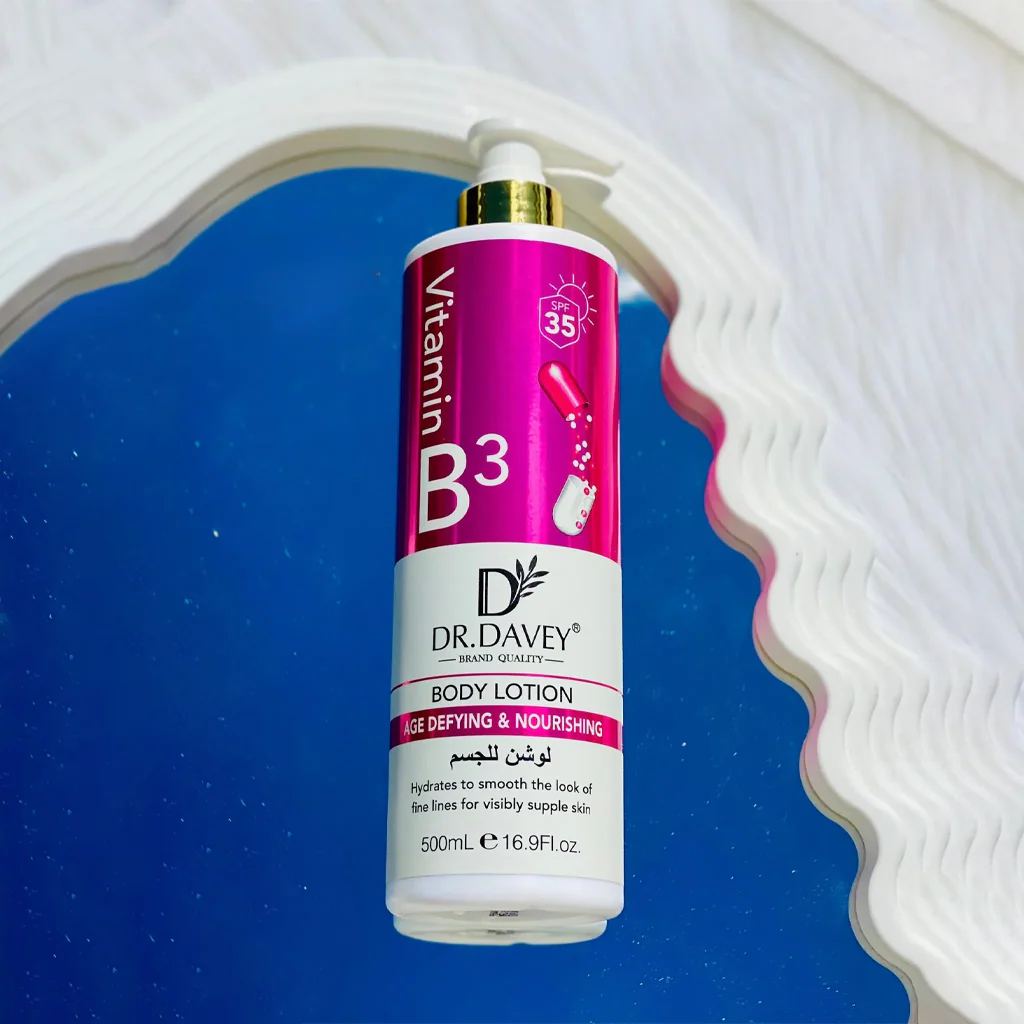 Dr. Davey Vitamin B3 Age-Defying &amp; Nourishing Body Lotion – 500ml - Image 5