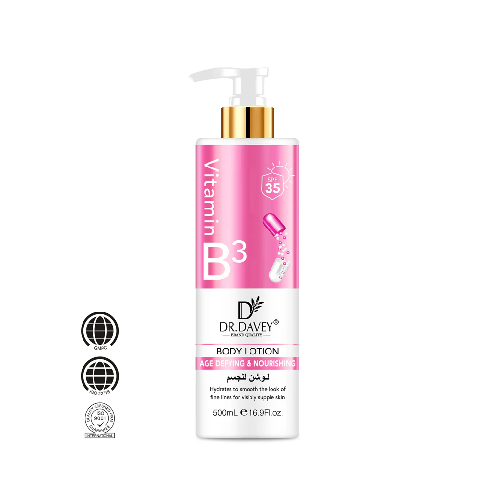 Dr. Davey Vitamin B3 Age-Defying &amp; Nourishing Body Lotion – 500ml - Image 6