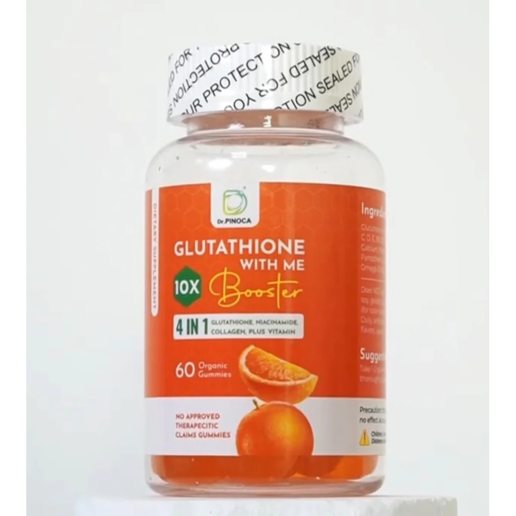 Dr. Pinoca Glutathione With Me 10X Booster  - 60 Organic Gummies - Image 9