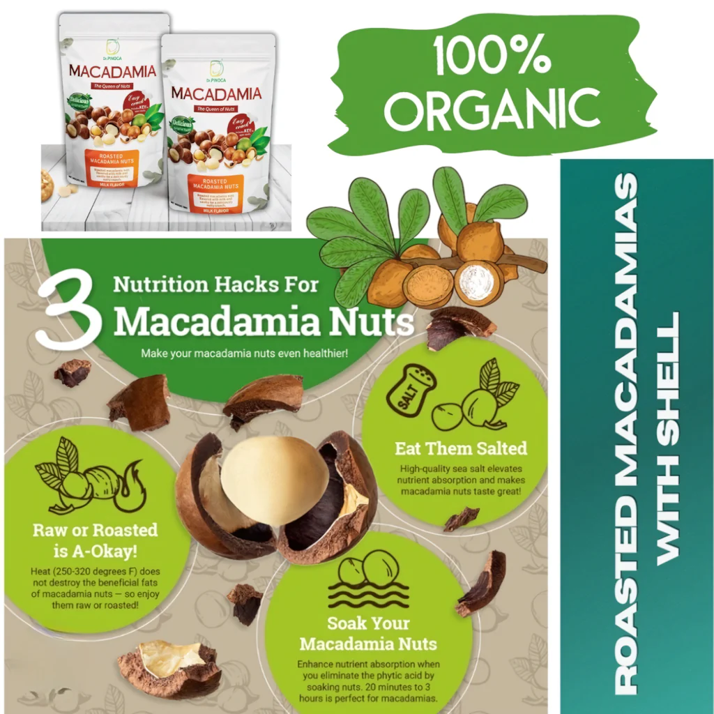 Dr. Pinoca Roasted Macadamia Nuts – Milk Flavor (180g) - Image 4