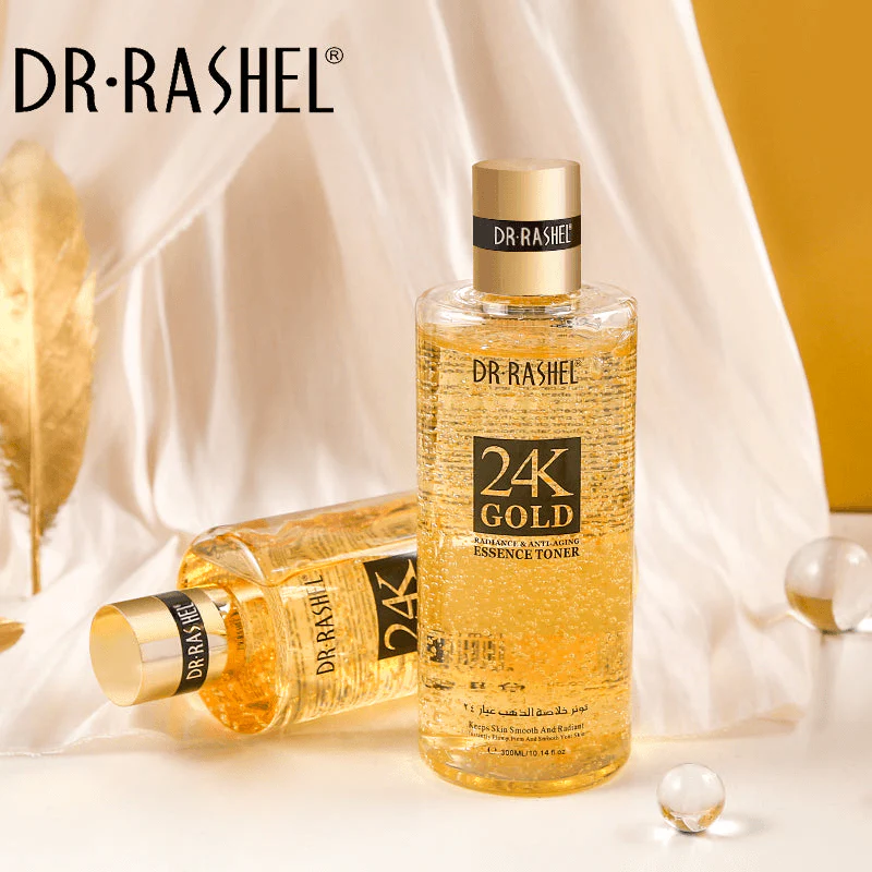 Dr.Rashel 24K Gold Radiance & Anti-Aging Essence Toner - 300ml - Image 4