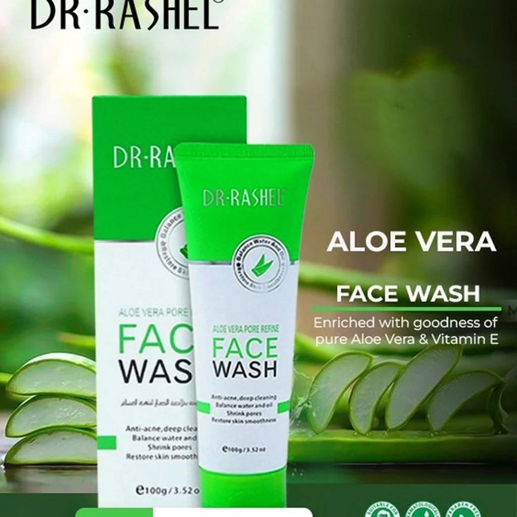 Dr. Rashel Aloe Vera Pore Refine Face Wash – 100g - Image 8