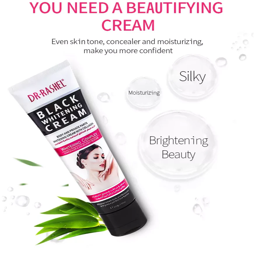 Dr.Rashel Black Whitening With Collagen Cream - 100g - Image 5