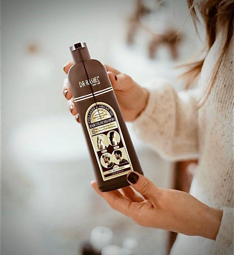 Dr.Rashel Collagen And Argan Oil Hair Color Shampoo Dark Brown - 400ml - Image 7