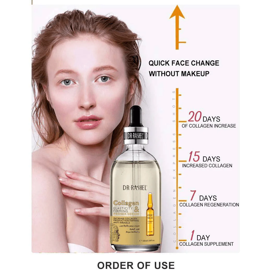 Dr.Rashel Collagen Elasticity & Firming Primer Serum - 100ml - Image 9
