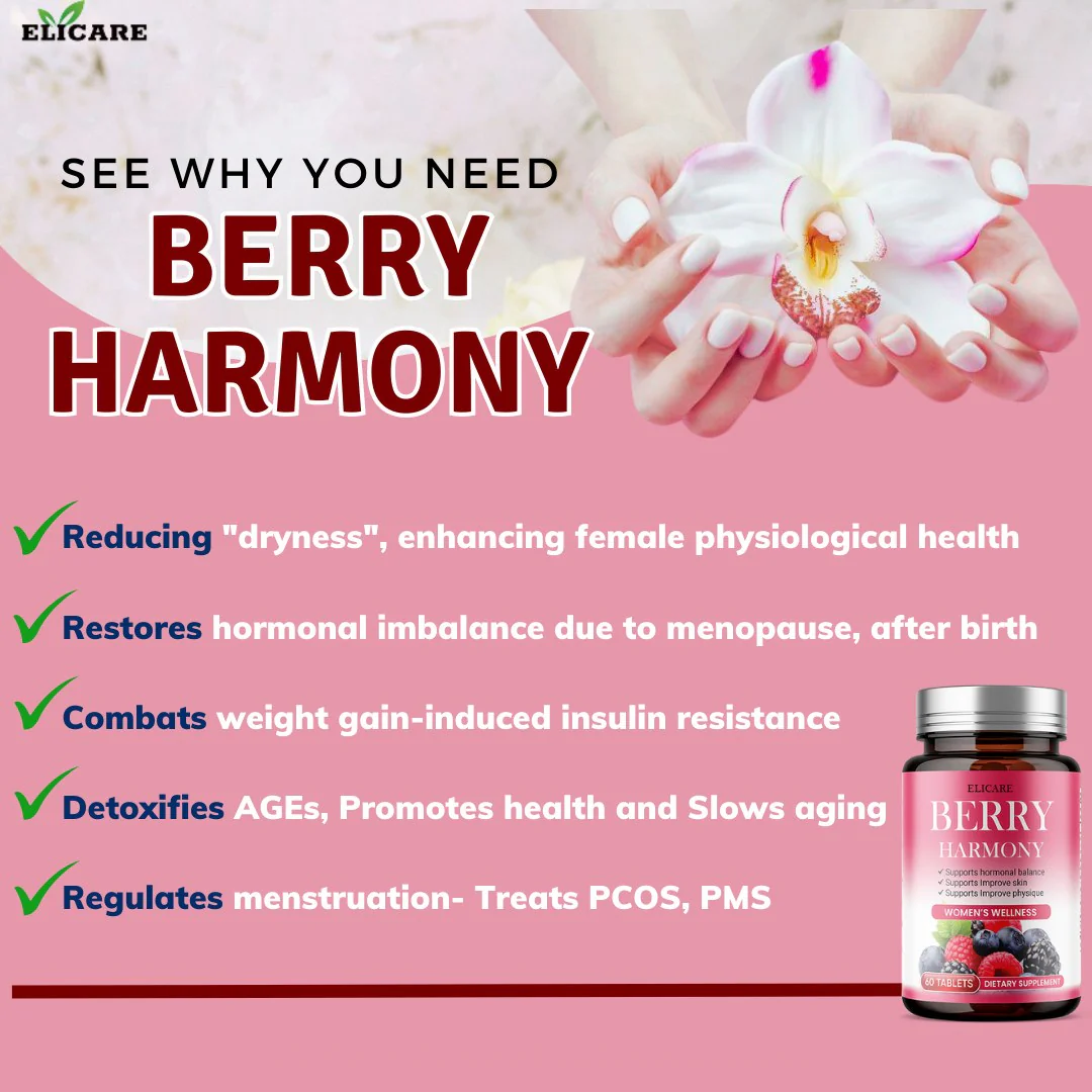 Elicare Berry Harmony Women's Wellness - 60Tablets - Image 4