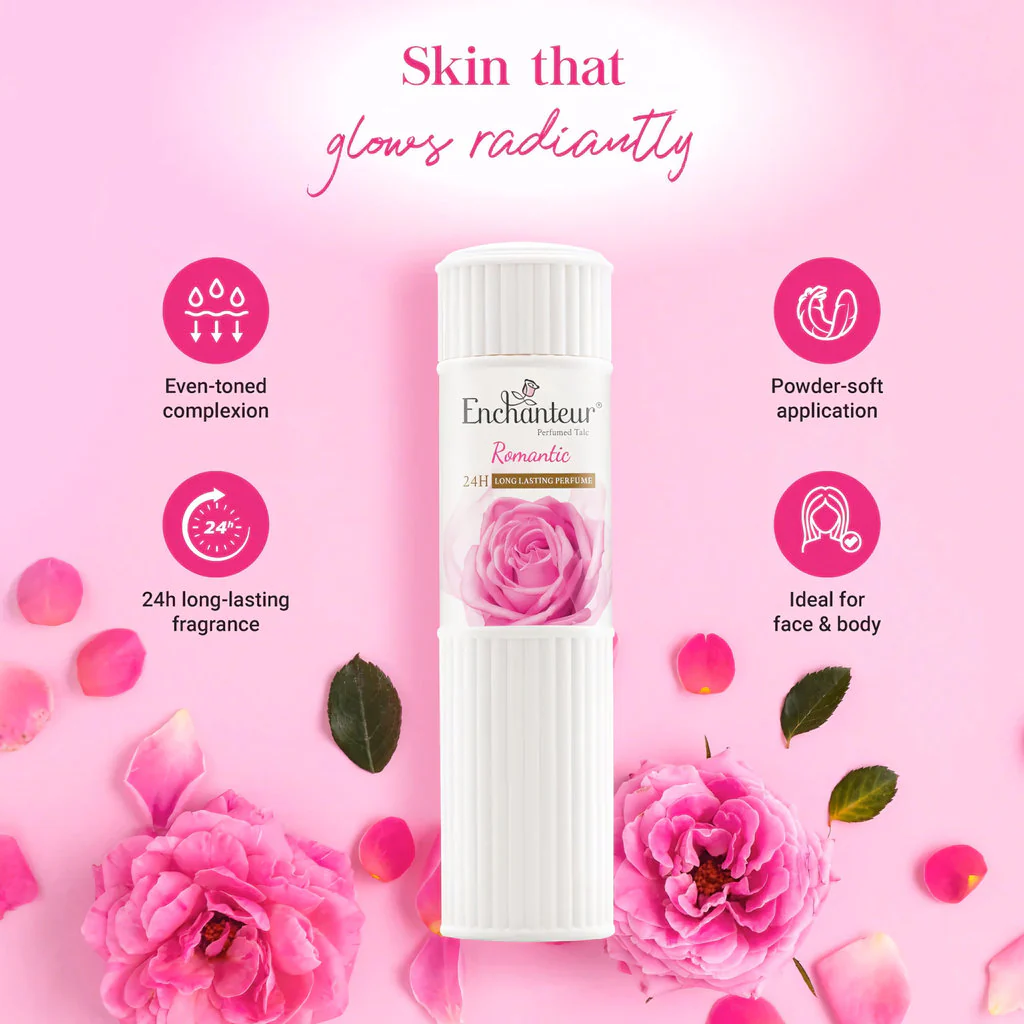 Enchanteur Romantic Perfumed Talc β 125g - Image 8