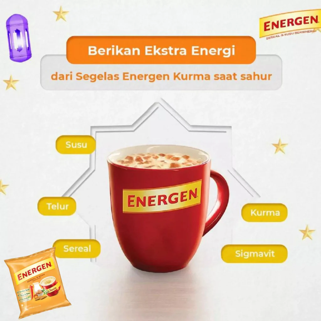 Energen Vanilla Nutritious Oat Cereal with Milk – 10 Sachets x 34g - Image 5