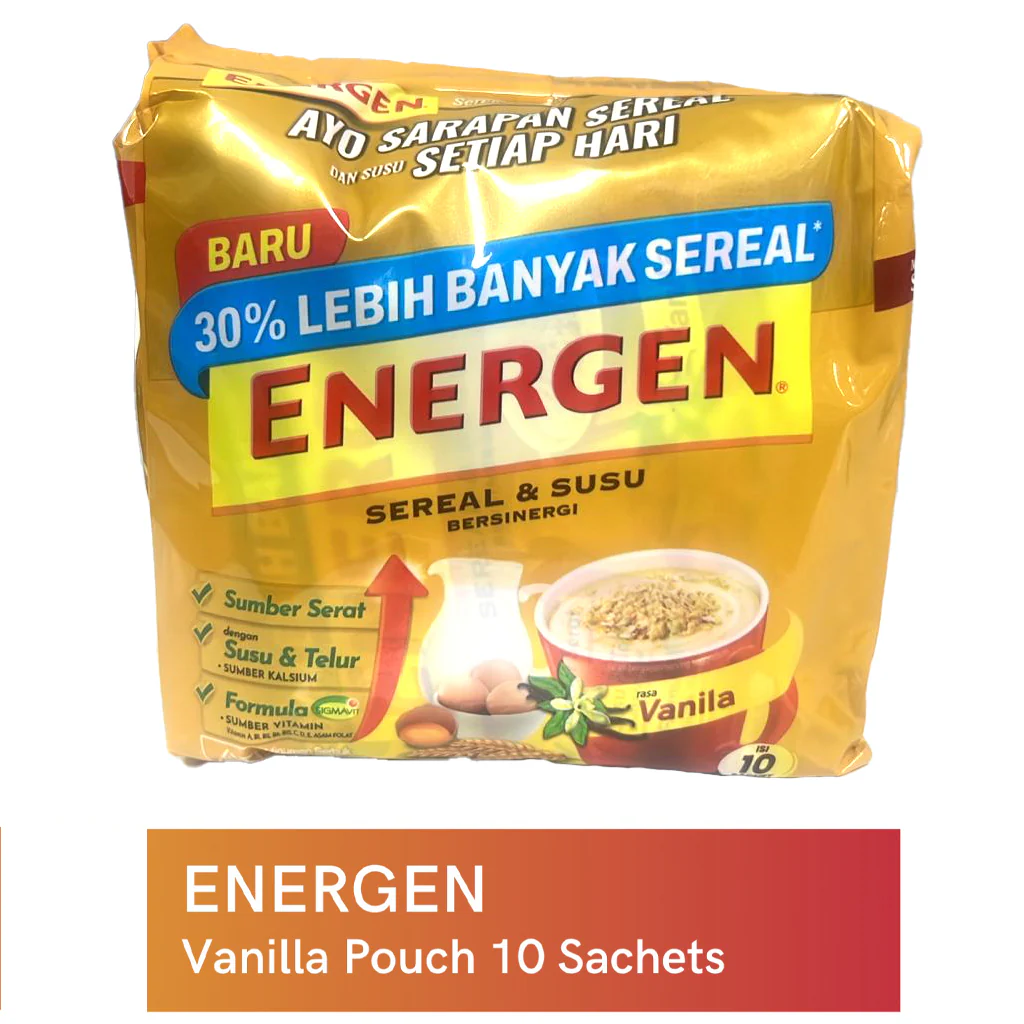 Energen Vanilla Nutritious Oat Cereal with Milk – 10 Sachets x 34g - Image 9