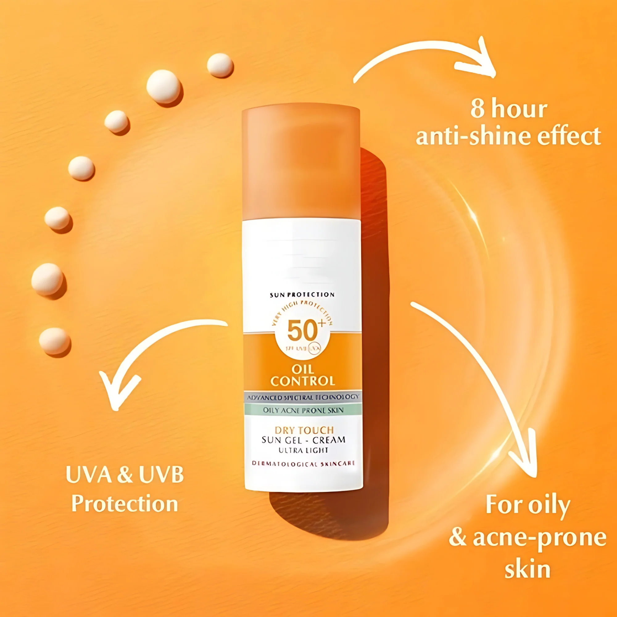 Eucerin Oil Control Sun Gel-Cream Dry Touch SPF50+ (50ml) - Image 11