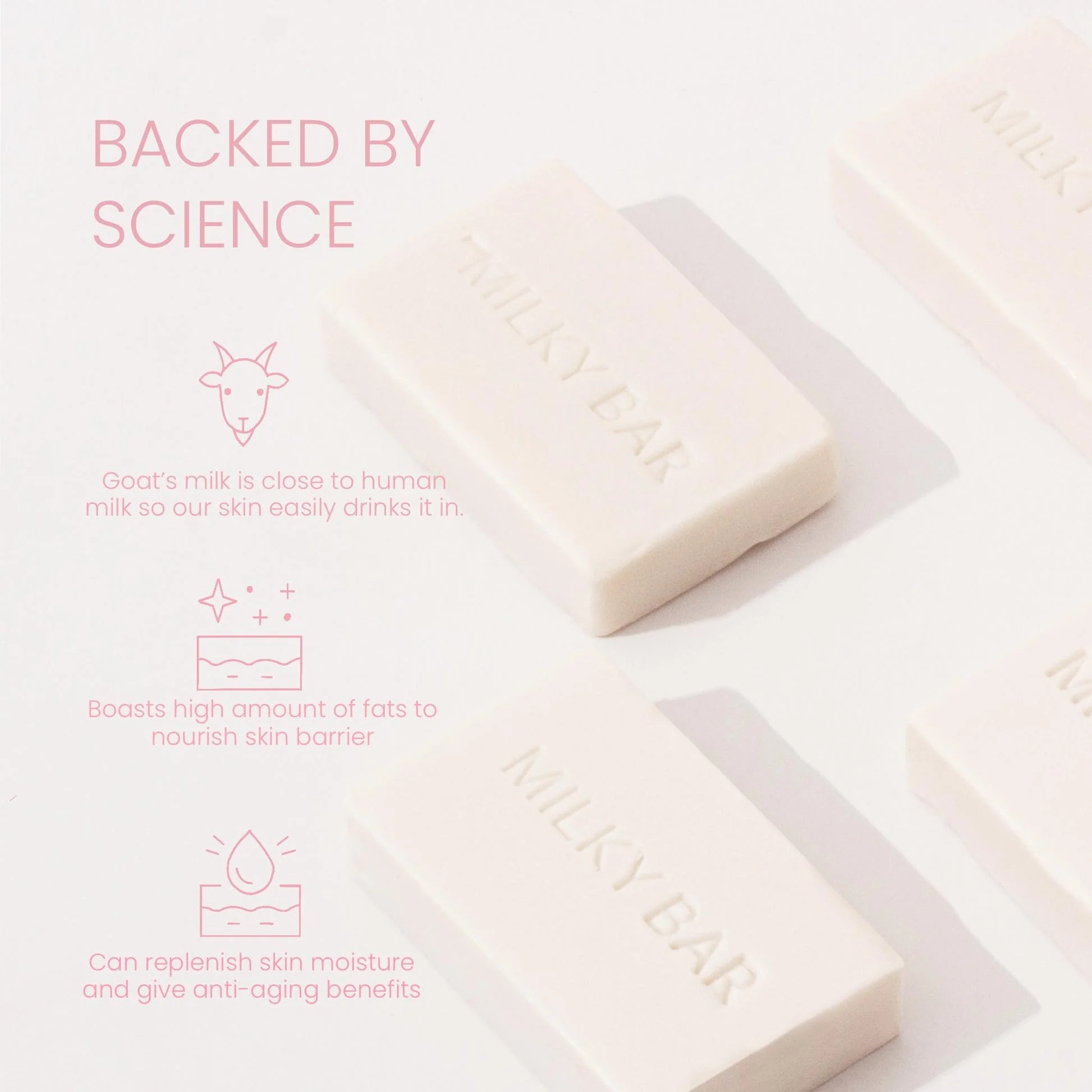 Fairy Skin Milky Bar Soap - 100g - Image 2