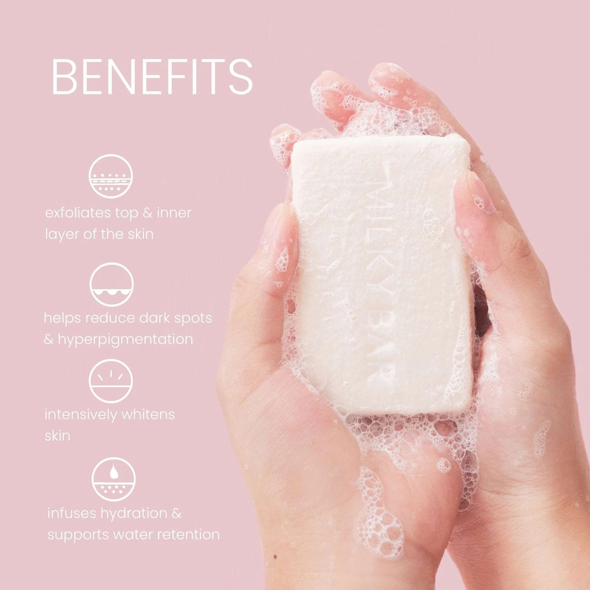 Fairy Skin Milky Bar Soap - 100g - Image 3