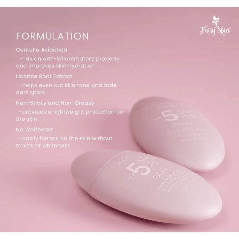 Fairy Skin Premium Brightening Sunscreen - 50g - Image 10
