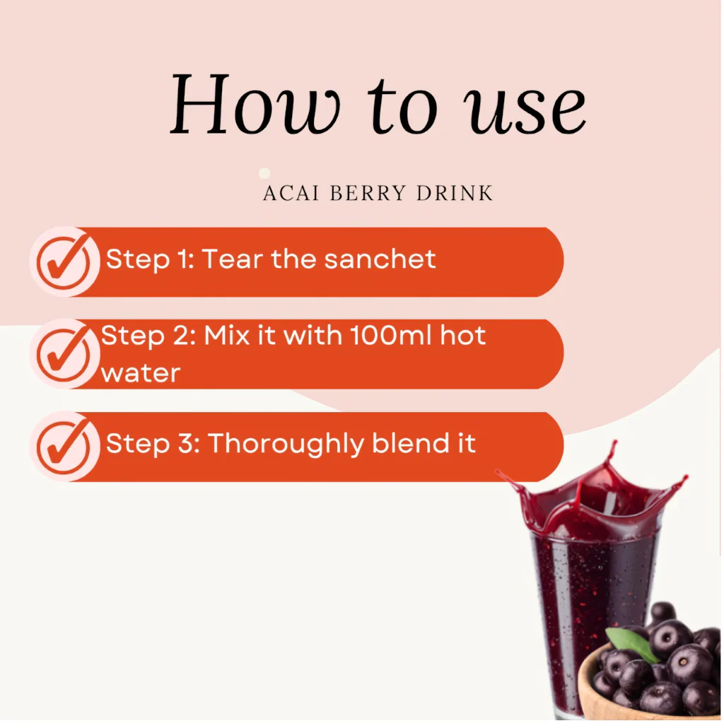 Fitgum Acai Berry Powdered Drink with Chia Seeds – 40g (3 Pcs Combo) - Image 11